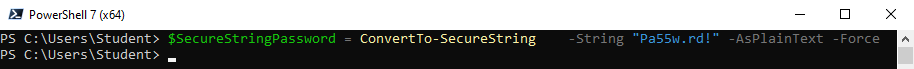 ConvertTo-SecureString